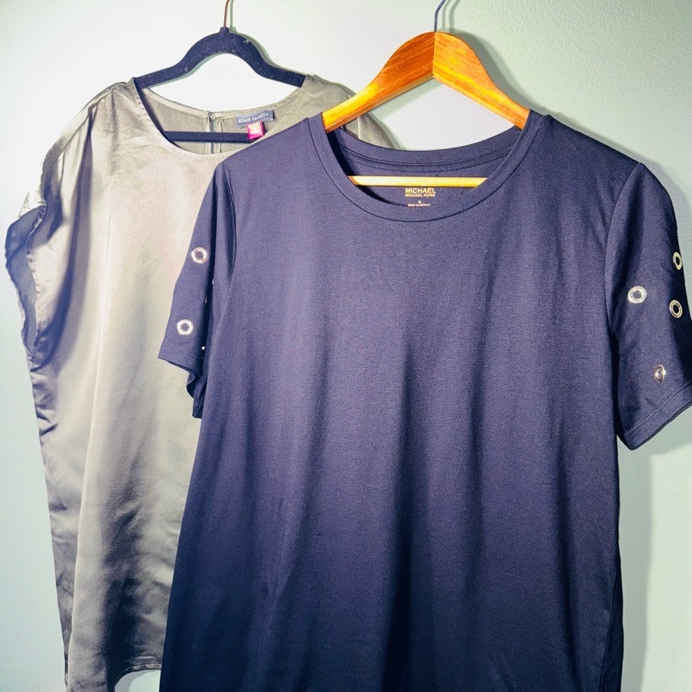Bundle of two Michael Kors Men's Navy Short Sleeve Tee